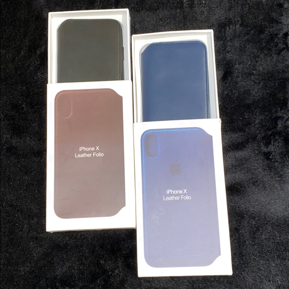 2 iPhone X Leather Folio for Apple iPhone X